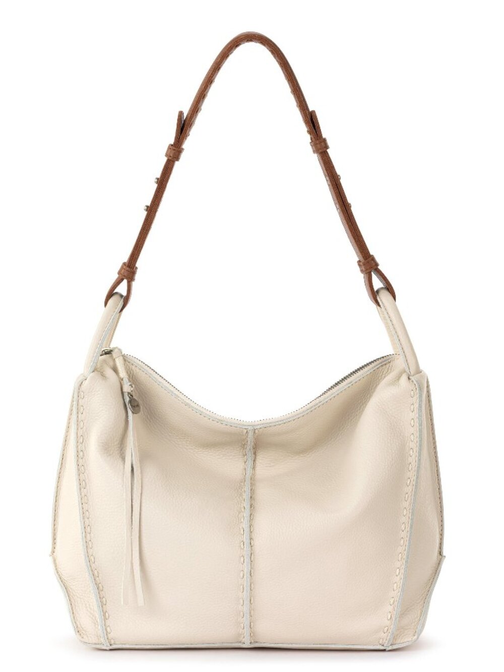 The Sak Los Feliz Leather Tote Bag Stone Hobo Shoulder Handbag NWT